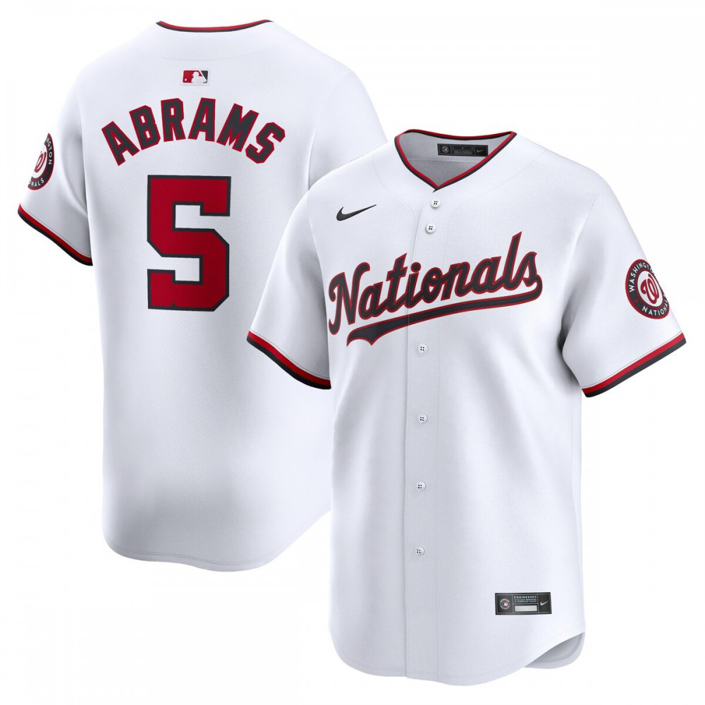 CJ Abrams Washington Nationals Youth Home Limited Player Jersey - White-Pro Kit Vault | Brand New 26/27 Sports Jerseys